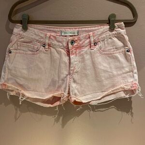 Pink bullhead juniors denim shorts size 5
